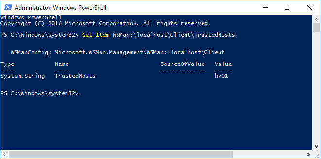 Προσθήκη υπολογιστών στη λίστα TrustedHosts μέσω PowerShell