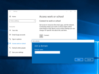 Domain Join ενός Windows 10 PC στο Active Directory