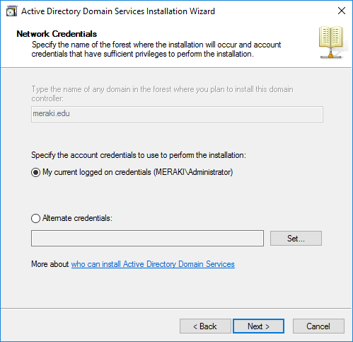 Εγκατάσταση Staged RODC στον Windows Server 2016
