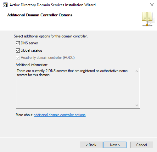 Εγκατάσταση Staged RODC στον Windows Server 2016