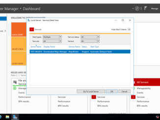 Απενεργοποίηση του MapsBroker service στον Windows Server 2016