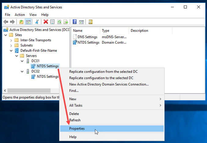 Προσθήκη και αφαίρεση ενός Global Catalog server σε έναν DC