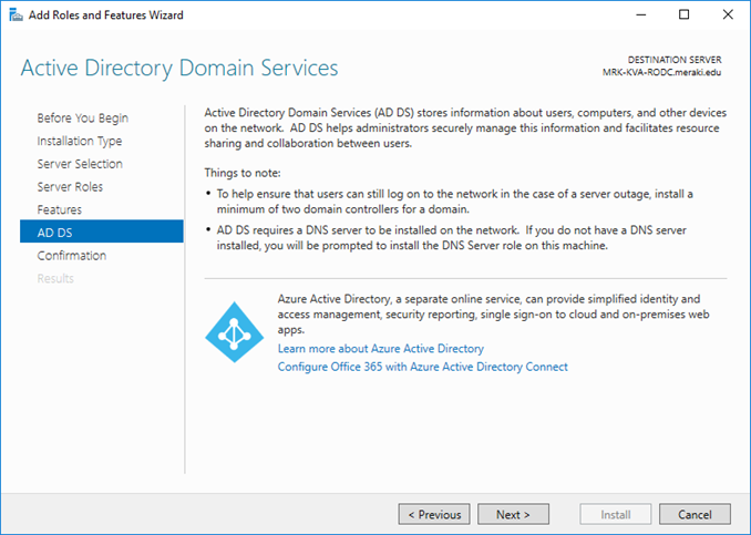 Εγκατάσταση Read-Only Domain Controller (RODC) στον Windows Server 2016