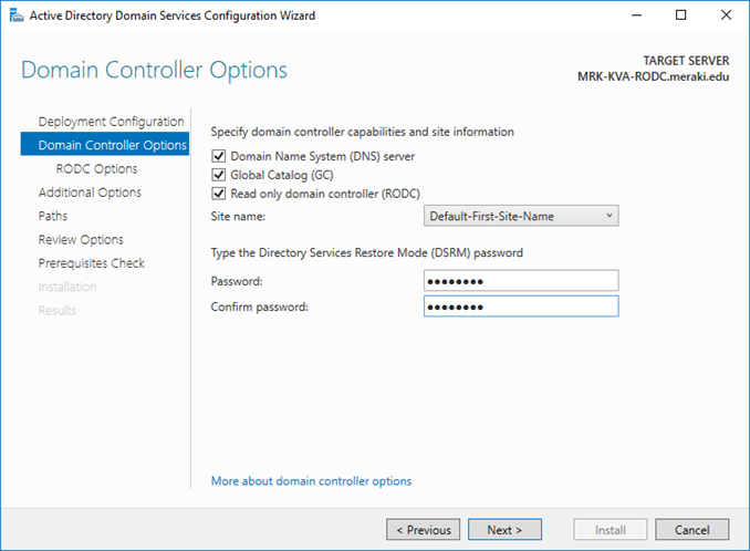 Εγκατάσταση Read-Only Domain Controller (RODC) στον Windows Server 2016