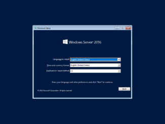 Εγκατάσταση Windows Server 2016 Core