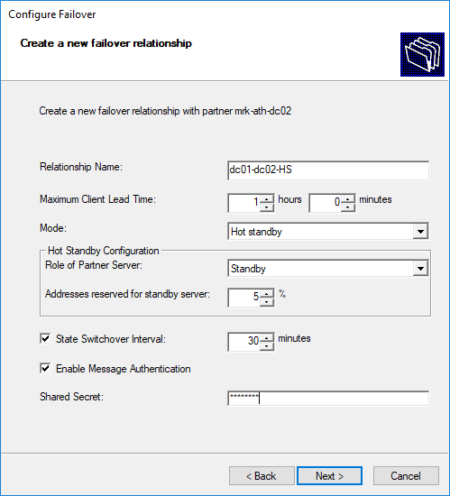 Ρύθμιση DHCP Failover στον Windows Server 2016