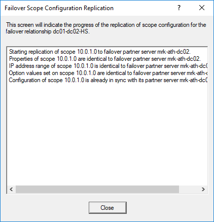 Ρύθμιση DHCP Failover στον Windows Server 2016