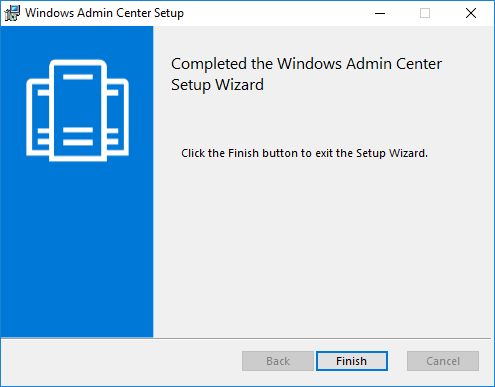 Εγκατάσταση του Windows Admin Center