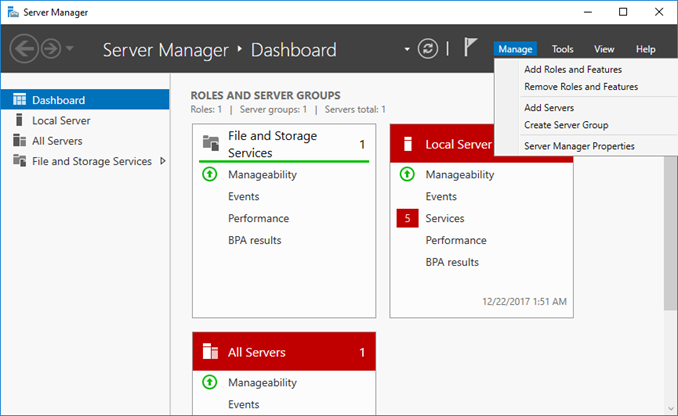 Εγκατάσταση WSUS στον Windows Server 2016