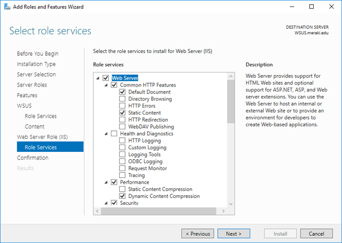 Εγκατάσταση WSUS στον Windows Server 2016